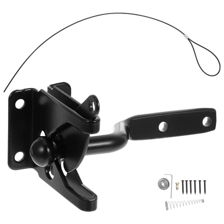 DEMACRIO Hook Latch Lock For Door Carbon Steel Black 1Set