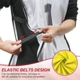 thumbnail image 4 of Uxcell Soccer Training Vest, Team Sports Pinnies Reversible Numbered Jerseys Yellow 21 in, 4 of 7