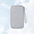 thumbnail image 2 of GOOHOCHY Bolsa de almacenamiento para accesorios digitales de viaje, organizador de baterías externas, estuche para cable USB (gris), 2 of 8