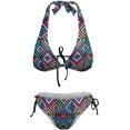 thumbnail image 2 of HPINK-T Women's Halter Triangle Bikini Tie Side Bottom Two Piece Swimsuit, 2 of 6