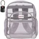 thumbnail image 1 of Mochila SHYLERO Clear extra grande de 32 litros con cierre TSA, gris claro, 1 of 9