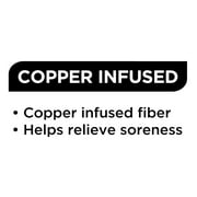 (3 pack) Equate Copper-Infused Ankle Compression Sleeve Brace, Medium/Large