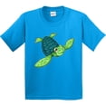 thumbnail image 3 of Inktastic Sea Turtle with Swirls Youth T-Shirt, 3 of 5