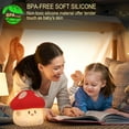 thumbnail image 2 of Lzyawe Mushroom Night Light, Cute Hug Mushroom Lamp, Led Squishy Soft Silicone Night Lamp, Dimmable Rechargeable Portable Touch Nightlight for Kids Baby Sleep, Nursery Room Desk Cute Decor Gifts-0106, 2 of 7