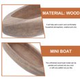 thumbnail image 3 of WHAMVOX 2pcs Fishing Boat Model Wooden Canoe Model Light Brown Decor For Living Room Decor, 3 of 8