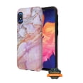 thumbnail image 1 of Samsung Galaxy A10E Phone Case Slim Hybrid Armor Shockproof Impact [Shock Absorption] Rubber Dual Layer Rugged Protective Hard PC & Soft TPU Purple Marble Granite Cover for Samsung Galaxy A10 E /A102, 1 of 2