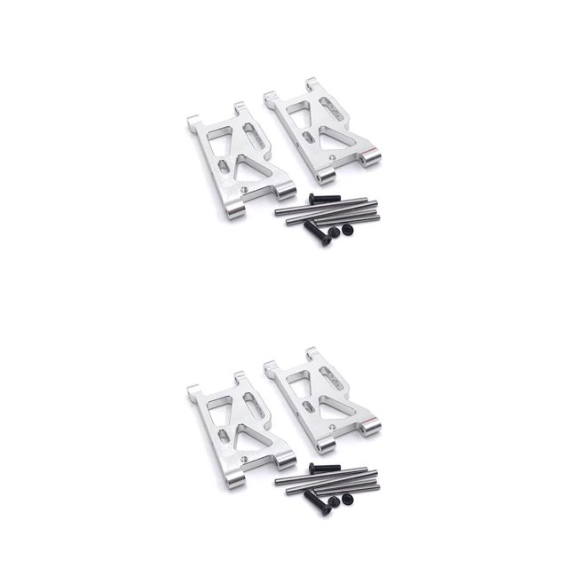 Ounissouiy 2 uds. De coches de Control remoto, brazo oscilante delantero para coche, servicio confiable de larga duración, reemplazo de pieza Plata 2piezas