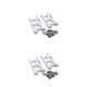 thumbnail image 3 of Tholdsy Brazo oscilante delantero para coche, 2 piezas, servicio profesional de larga duración, exquisito reemplazo de brazos de suspensión RC para Plata 2piezas Tholdsy CBP203190, 3 of 5