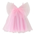 thumbnail image 3 of NOKIO Girls' Chiffon Dress, Girls' Tiered Dress, Girls' Pastel Summer Dresses Toddler Girls Sleeveless Solid Colour Tulle Ruffles Princess Dress Dance Party Dresses Clothes With Wing, 3 of 9