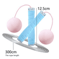 long rope + big ball Quickwittc Cordless Jump Rope for Fitness