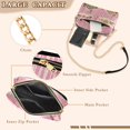 thumbnail image 3 of FORMRS Women Crossbody Purse with Chain Strap Vegan Leather Shoulder Handbag, Pink Christmas House, 3 of 7