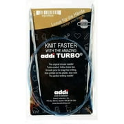 addi Knitting Needle Turbo Circular Skacel Blue Cord 16 inch (40cm) Size US 06 (4.0mm)