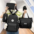 thumbnail image 4 of Mochila de 5 uds. mochilas escolares de lona suaves para estudiantes de primaria y secundaria, 4 of 9