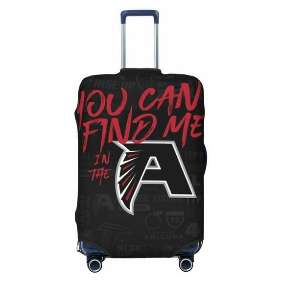 Atlanta Travel Luggage Cover, Football Team Themed Stretch Luggage Cover, Scratch-Resistant Travel Essential, Fits 19-31 Inch Luggage, Luggage Not Included