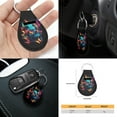 thumbnail image 6 of Renewold Skull Butterfly Car Seat Covers for Men Women Auto Interior Accessories Full Set with Steering Wheel Covers Seat Belt Pad Cover Coaster Keyring 11 PCS Auto Seat Cushion Covers Set, 6 of 7