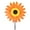 Orange, variant on Steadline Colorful Sunflower Windmill - Plastic Outdoor Garden Decor with Bidirectional Rotation - Weather Resistant Yard Ornament for Patio Lawn - Cheerful Spring Summer Decoration