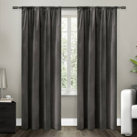 Exclusive Home Cotton Velvet With Blackout Lining Rod Pocket Window This On Opens A Dialog That Displays Additional Images For Product With The Option To Zoom In Or Out