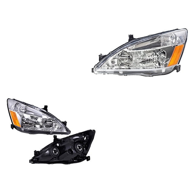 Par de Faros Accord 2003 A 2007 Honda P/Halog DEPO .