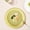 Yellow, variant on PiGOGI Nordic Style Round Plastic Serving Plates Shatterproof Reusable for Snack Fruit Dinner