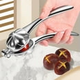 thumbnail image 5 of Chestnut Cutter Aluminum Alloy | Portable Chestnut Peeler Opener Clip | Ergonomic Chestnut Shelling Tool with Crossing Cutter & Fluted Tray | Durable Nut Cracker for Chestnuts & Walnuts | Compact, 5 of 9