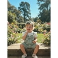 thumbnail image 4 of Newborn Baby Girl Summer Clothes Short Sleeve Bubble Romper Bow Shorts Jumpsuit Infant Outfit 1-18M, 4 of 9