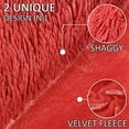 thumbnail image 3 of Red King Faux Fur Blanket,2 Layers,90"x104",Without Pillows Big Soft Plush Fuzzy Large Warm Fluffy Blanket for Bed, 3 of 6