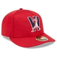 thumbnail image 3 of Men's New Era  Red Washington Nationals 2023 Clubhouse Low Profile 59FIFTY Fitted Hat, 3 of 6