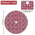 thumbnail image 2 of Christmas Tree Skirt,Red Christmas Deer and Tree Pattern Christmas Tree Decor with Red Ribbon Ties,Round Shape,Christmas Decorations for Home 36"x36", 2 of 7