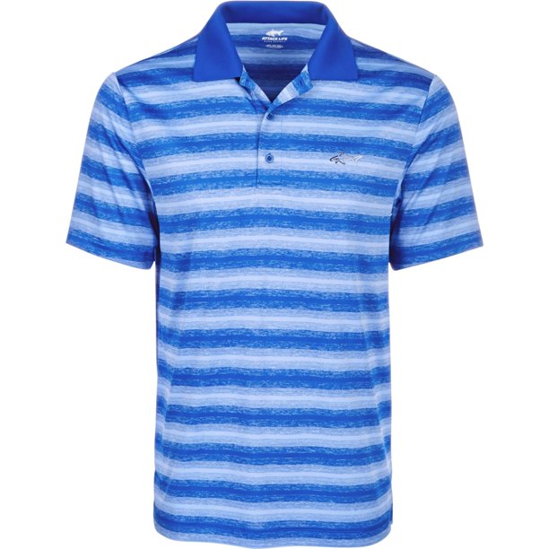 Greg Norman Freemont Stripe - Polo de rugby para hombre, color azul, pequeño