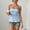 Sky Blue, variant on Women's Solid Color Strapless Ruched Crop Top – Peplum Hem, Backless Slim Fit, Sexy Summer Street & Vacation Top Black,L