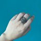 thumbnail image 4 of Anillo Mytys para mujer chapado en oro y plata de 14 quilates, 4 of 6