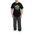 thumbnail image 5 of CafePress - Skulls Shamrock Men's Dark Pajamas - Men's Dark Loose Fit Cotton Pajama Set, 5 of 7