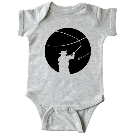 

Inktastic Fly Fishing silhouette Gift Baby Boy or Baby Girl Bodysuit