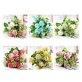 thumbnail image 6 of Hydrangea Artificial Flowers, Faux Hydrangea Flowers Outdoor, Realistic Artificial Florals, Faux Blooms Arrangement for Home, Flower Bouquet for Wedding, Durable Floral Decor, 12.99 in,Purple, 6 of 6