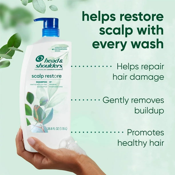 Head & Shoulders Scalp Restore Shampoo, 38.8 Fluid Ounce - Walmart