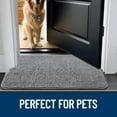 thumbnail image 7 of Dog Door Mat for Muddy Paws 30x20, Absorbs Moisture and Dirt, Absorbent Non-Slip Washable Mat, Quick Dry Chenille, Mud Mat for Dogs, Entry Indoor Door Mat for Inside Floor, Grey, 7 of 7