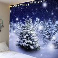 thumbnail image 1 of Tapiz de Navidad 3D Perfecl decoración para colgar en dormitorio Sala de 71 Pulgadas Nieve azul, 1 of 6