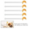 thumbnail image 4 of MasteelfCA 5pcs Clear Swizzle Stick Glass Mixer Portable Mixing Stick Creative String Rod, 4 of 9