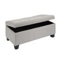 thumbnail image 2 of K Living 36" Wide Fabric Storage Ottoman, 2 of 2