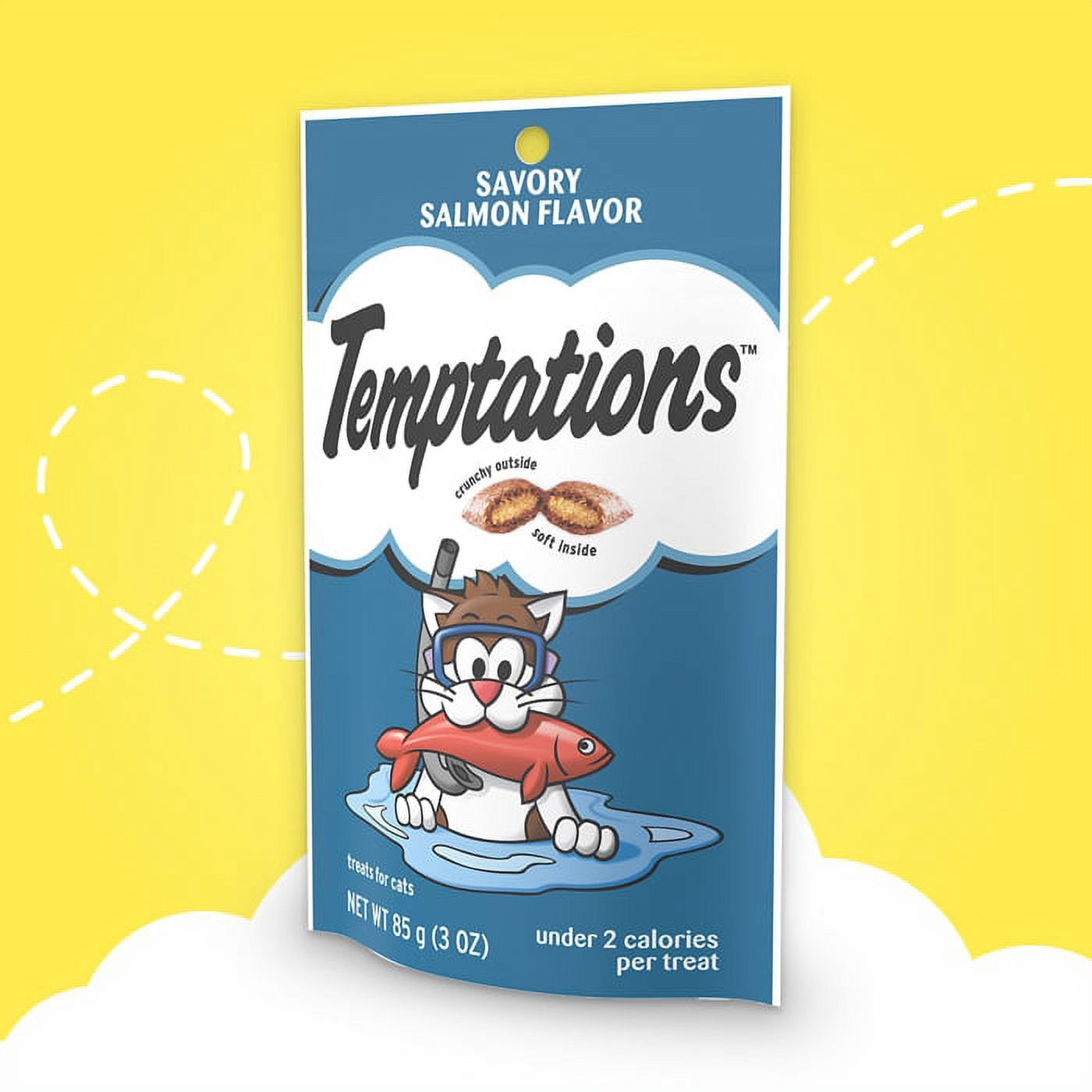 Temptation Classic Tasthttpy Cat Treats Variety Pack 8 Flavors ( Tantalizing Turkey, Chicken, Hearty Beef, Tuna, Creamy Dairy, Blissful Catnip,Savory Salmon, Seafood Medley) 3oz Each with Petlewa Box…