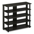 thumbnail image 1 of Pemberly Row Turn-N-Tube Engineered Wood 5-Tier Wide Shoe Rack in Espresso, 1 of 5