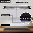 thumbnail image 2 of Campana CB-76 de pared en 76 cm Acero SUPRA Campana CB-76, 2 of 8