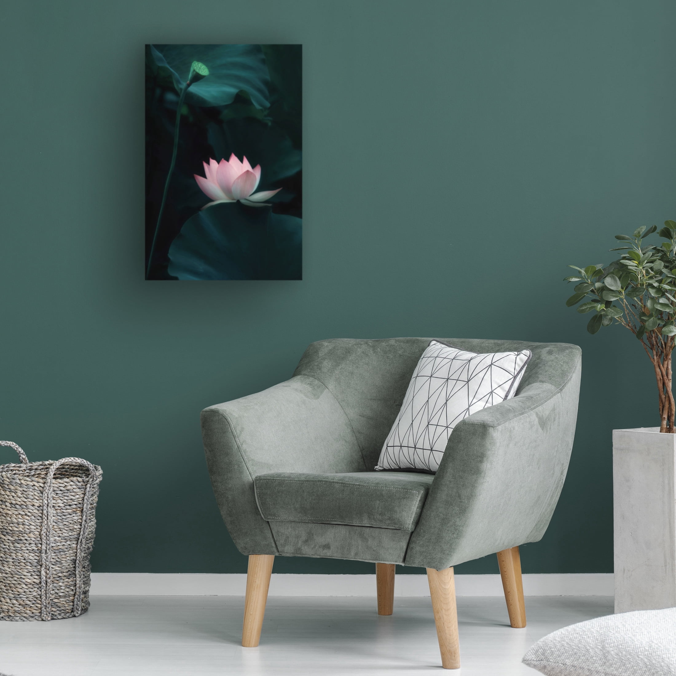 Trademark Fine Art Catherine W. Lotus Flower Canvas Wall Art