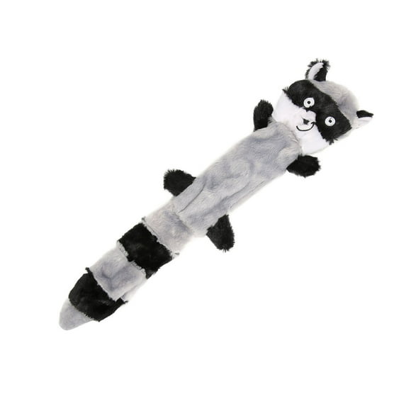 Juguetes de mapache para la dentición de perros, juguetes de mapache chillones para perros, juguetes chirriantes de felpa para perros, juguetes chirriantes para perros, diseño a prueba de futuro