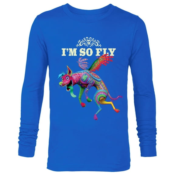 Disney PIXAR Coco Dante I'm So Fly T-Shirt - Long Sleeve T-Shirt for Men - Customized-Royal