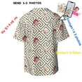 thumbnail image 3 of Custom Men's Hawaiian Shirts Face Black And Beige Geometric Pattern=3 Personalized Men Pet Baby Photo Picture Vintage Cuba Beach Sleeve Summer Bowling Short Vacation Holiday, 3 of 8