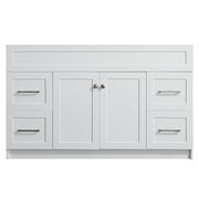 ARIEL HAMLET 54 IN. SINGLE SINK BASE CABINET IN WHITE