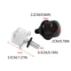 thumbnail image 4 of Riwesomey Kit de tuercas de tornillo para asiento de motocicleta, pernos de aluminio para guardabarros, reparación de sujetadores de motocicleta, Accesorios para motos Negro Riwesomey VI017642-01, 4 of 6
