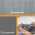 thumbnail image 5 of Heavy Duty Silver/Black Tarp - 10 MIL Multipurpose UV Resistant Tarp Size: 30ft x 60ft, 5 of 12