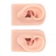thumbnail image 5 of 1 par de modelos de orejas de silicona flexibles, suaves, reutilizables, modelo de perforación de silicona de piel humana simulada, color piel claro, 5 of 10